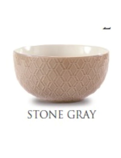  Taças de Cêramica Habitat - Stone Gray
