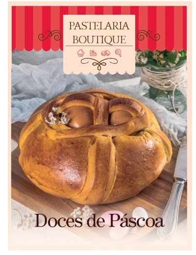  Pastelaria Boutique Ent. 20 Doces de Páscoa + Cortador de bolos