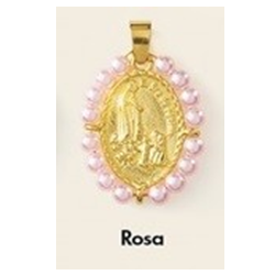 Medalha de Nossa Senhora de Fátima  - Cor Rosa