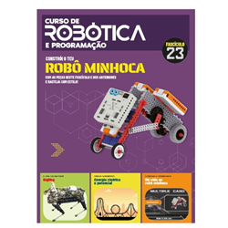 Curso Robótca Fascículo 23 + peças Robó Minhoca