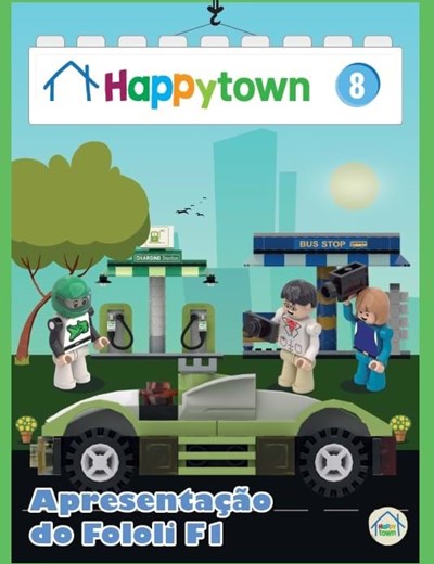 Happy Town  8º Fascículo - carro + Piloto + Base