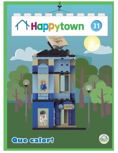 Happy Town  31 º Fascículo Suporte para bebidas + Figura 